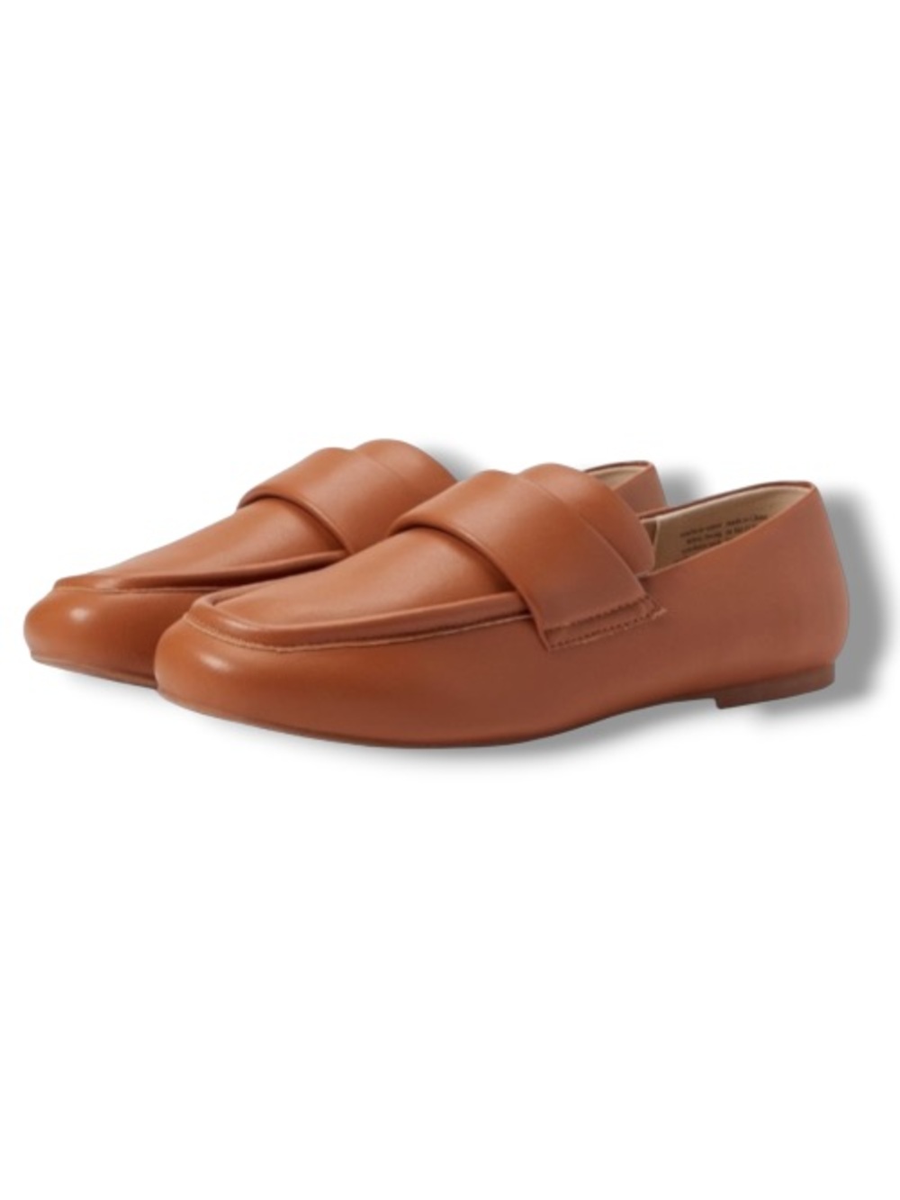 BC Women's Footwear Stay Focused Loafers Cognac Camel Vegan Leather Shoes Flats